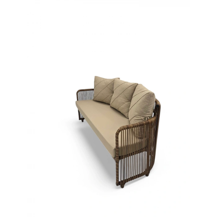 GAZELLİ RATTAN ÜÇLÜ OTURMA GRUBU