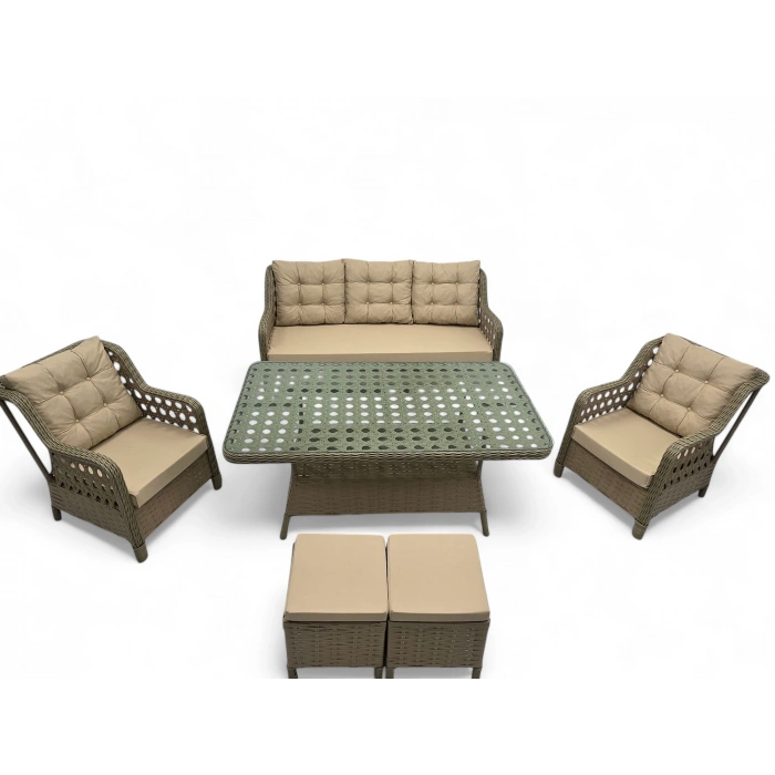 KAPADOKYA RATTAN ÜÇLÜ OTURMA GRUBU