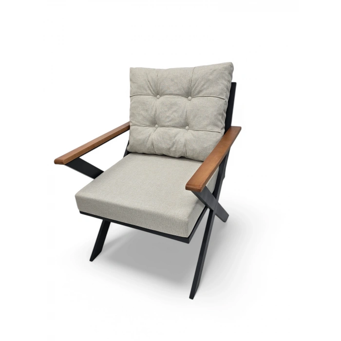 LİVA METAL ÜÇLÜ OTURMA GRUBU