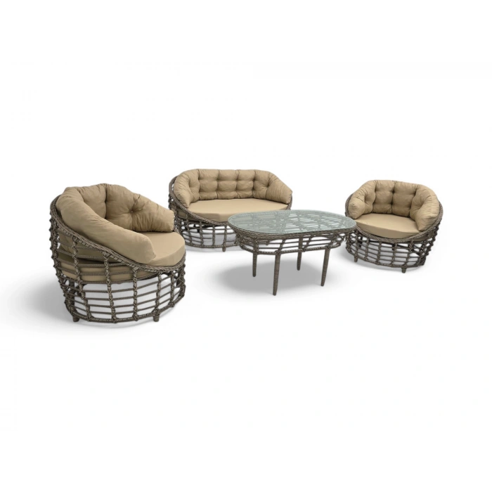 MARMARİS RATTAN İKİLİ OTURMA GRUBU