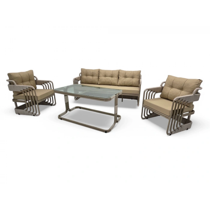 OKYANUS İP ÖRGÜ ÜÇLÜ OTURMA GRUBU