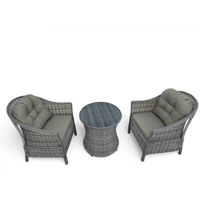 PALMİYE RATTAN ALTILI MASA TAKIMI