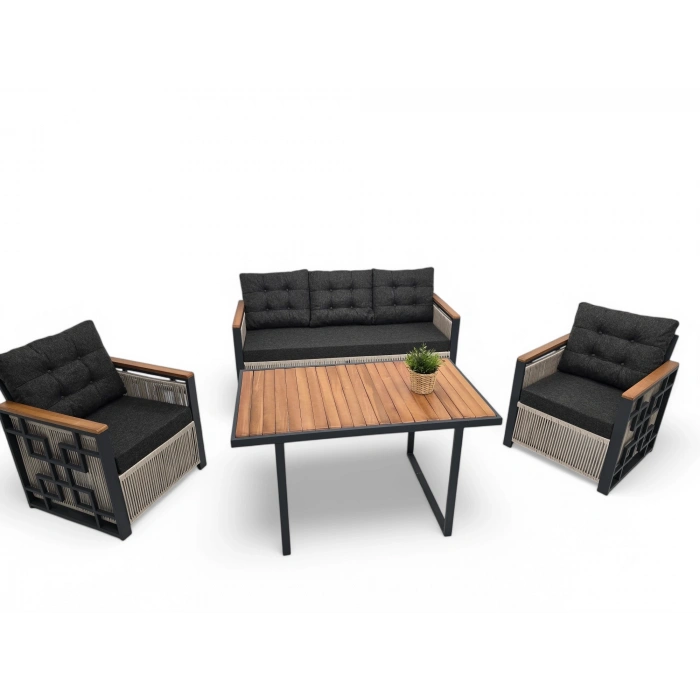 PUSULA METAL ÜÇLÜ OTURMA GRUBU