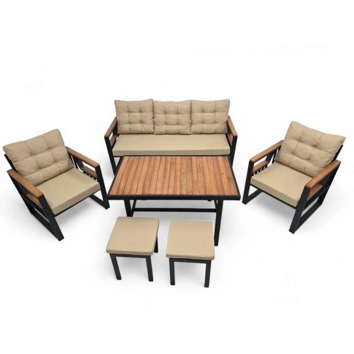 RELAKS METAL ÜÇLÜ OTURMA GRUBU