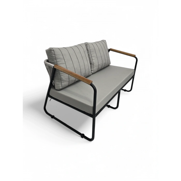 YADE METAL İP ÖRGÜ İKİLİ OTURMA GRUBU