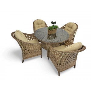 AYSİMA RATTAN DÖRTLÜ MASA TAKIMI