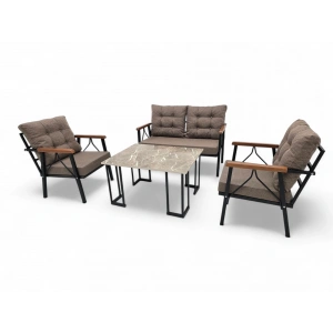 BERGAMA METAL İKİLİ OTURMA GRUBU