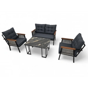 FIRAT İP ÖRGÜ METAL İKİLİ OTURMA GRUBU