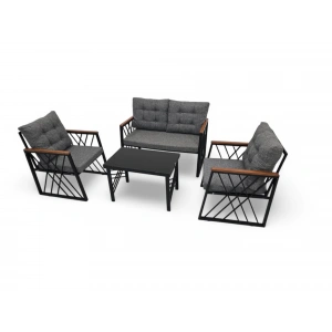 KRİSTAL METAL İKİLİ OTURMA GRUBU