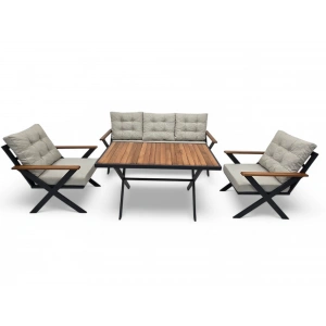 LİVA METAL ÜÇLÜ OTURMA GRUBU