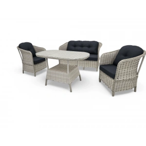 SUDE SIK ÖRGÜ İKİLİ RATTAN OTURMA GRUBU