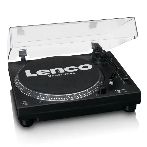 Lenco L-3818BK Direct Driver Turntable