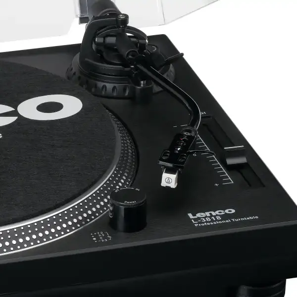 Lenco L-3818BK Direct Driver Turntable