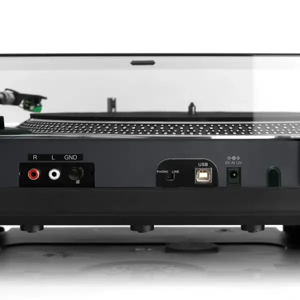 Lenco L-3828BK Direct Driver Turntable