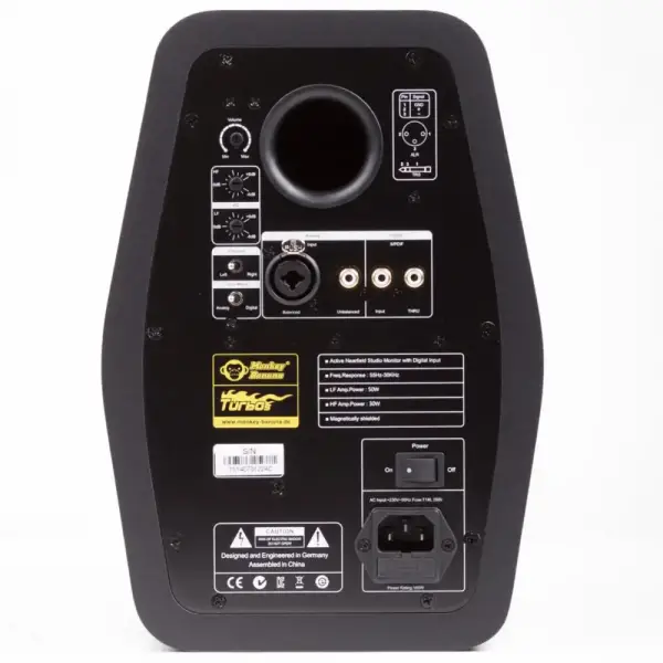 Monkey Banana TURBO 5 BLACK Stüdyo Referans Hoparlör