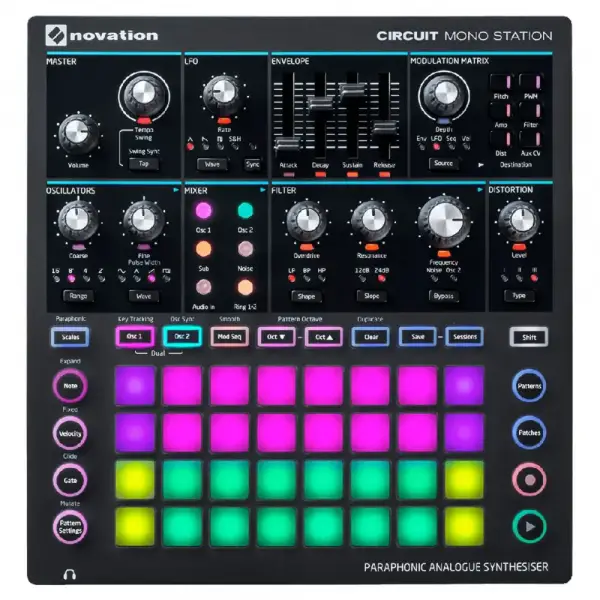 Novation Circuit Mono Station Mono Synthesizer ve Sequencer