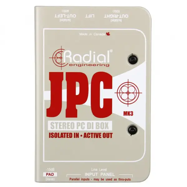 Radial Engineering JPC Stereo PC-AV DI Box