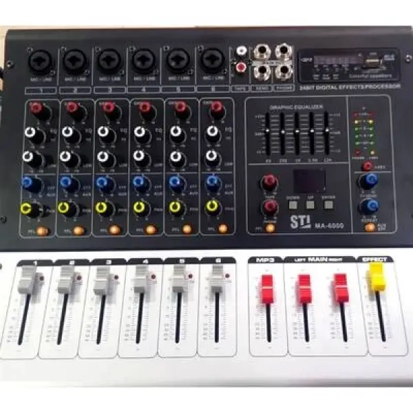 STI GY-60 (MA 6000) 8 Kanal Power Mixer 2x250 Watt