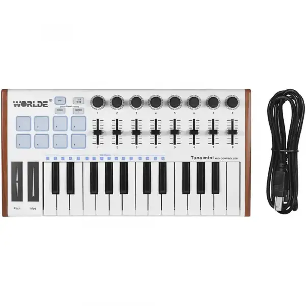 Worlde Tuna Mini 25 Tuş Midi Klavye