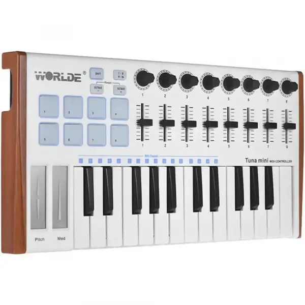 Worlde Tuna Mini 25 Tuş Midi Klavye