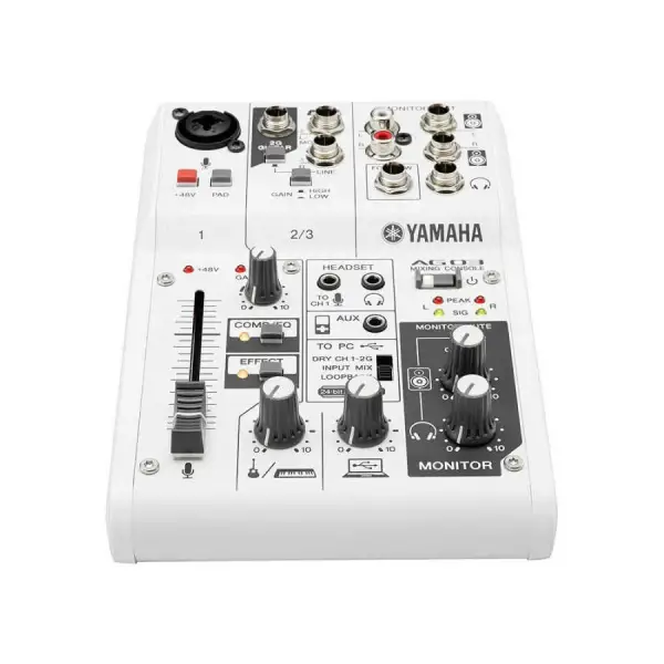 Yamaha AG03MK2 W 3 Kanallı USB Mikser Beyaz