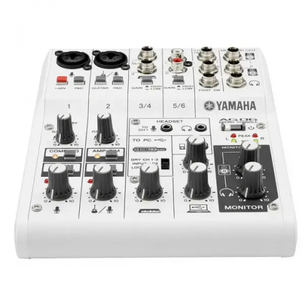 Yamaha AG06MK2 W 6 Kanallı USB Mikser Beyaz