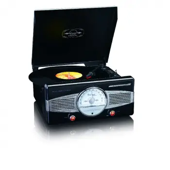 Lenco TT-27BK Dahili Hoparlörlü Retro Pikap