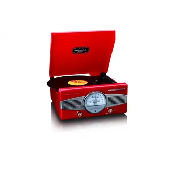 Lenco TT-27RD Dahili Hoparlörlü Retro Pikap