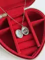 Desenli Oval Fotoğraf Kolye | Çelik