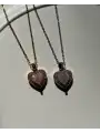 Çelik Aurora Kalp Kolye