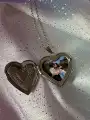 Çelik Fotoğraflı Locket Kalp Kolye