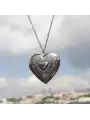 Çelik Fotoğraflı Locket Kalp Kolye