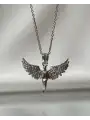 Çelik Kanatlı Melek Kolye