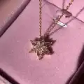 Çelik Floral Stardust Kolye