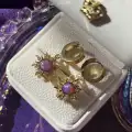 Çelik Rapunzel Sun Fidget Küpe