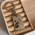 Dikdörtgen Çizim Anahtarlık -Model 2-