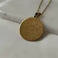 Çelik Gökyüzü Haritası Kolye
