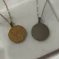 Çelik Gökyüzü Haritası Kolye