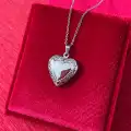 Çelik Kalp Locket Dilediğini Yazdır Kolye