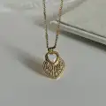 Beyaz Kalp Kolye | Çelik