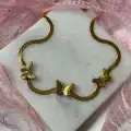 Çelik 3’lü Kelebek Kolye