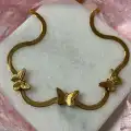 Çelik 3’lü Kelebek Kolye