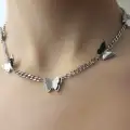 Çelik 5’li Kelebek Kolye