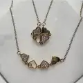 Çelik Açılabilir Yonca Kolye