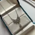 Çelik Damla Detaylı Kolye