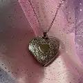 Çelik Fotoğraflı Locket Kalp Kolye