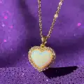 Hologramlı Kalp Kolye
