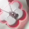 Çelik İstiridye İnci Kolye