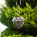Çelik Fotoğraflı Locket Kalp Kolye
