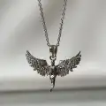Çelik Kanatlı Melek Kolye